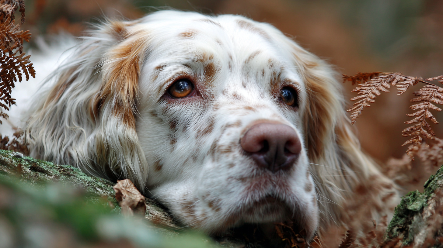 Clumber Spaniel in show stance displaying breed characteristics