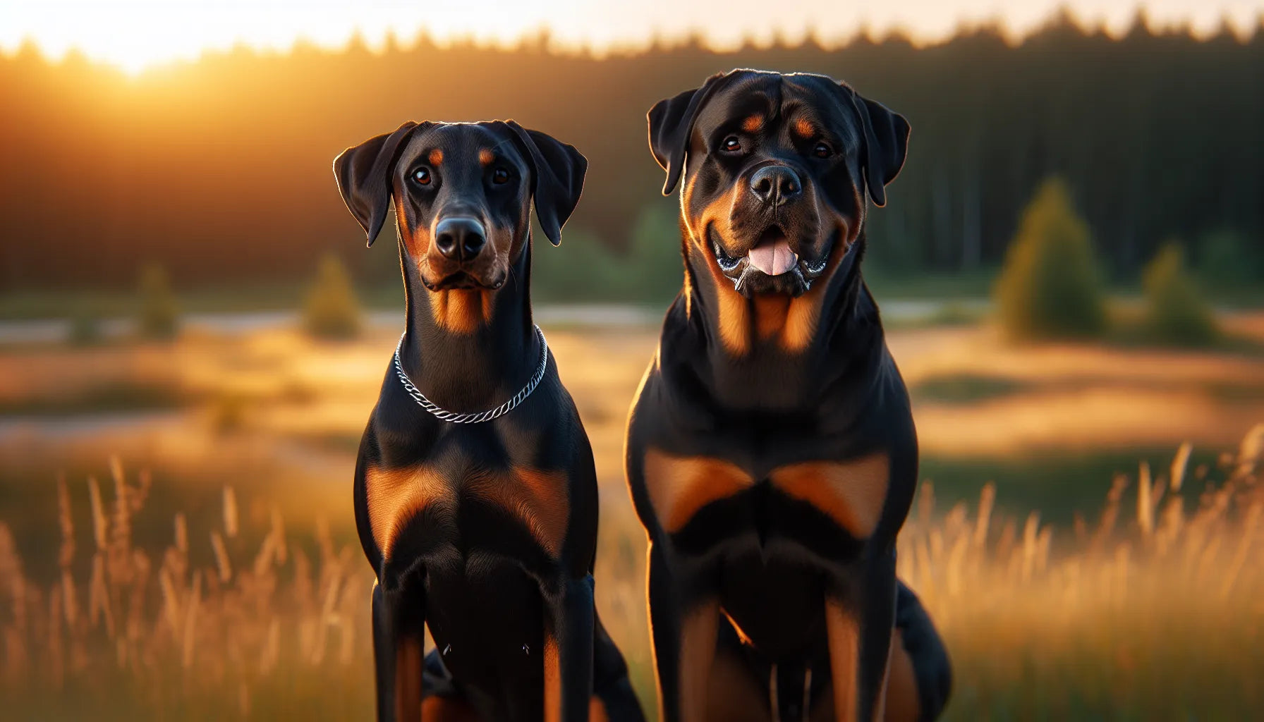 Doberman vs Rottweiler: Sleek Speed Meets Raw Power