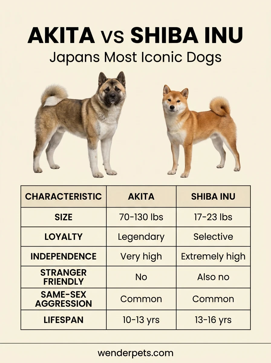 Akita vs Shiba Inu - 📊 Quick Comparison