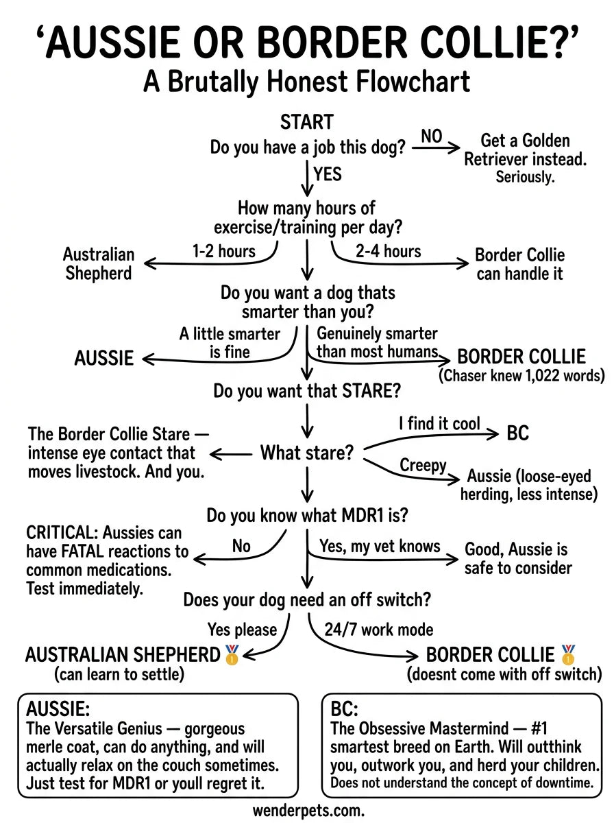 Australian Shepherd vs Border Collie - 🧭 Which Breed Is Right For You?
