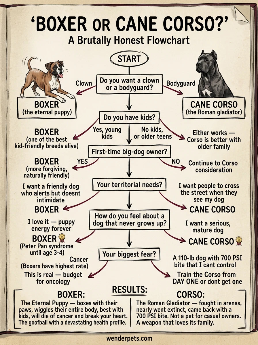 Boxer vs Cane Corso - 🧭 Which Breed Is Right For You?