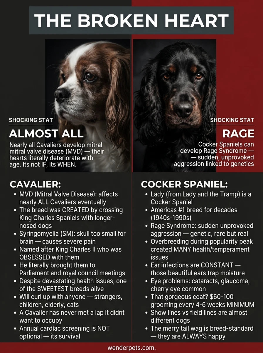 Cavalier King Charles Spaniel vs Cocker Spaniel - 🎯 The Shocking Truth