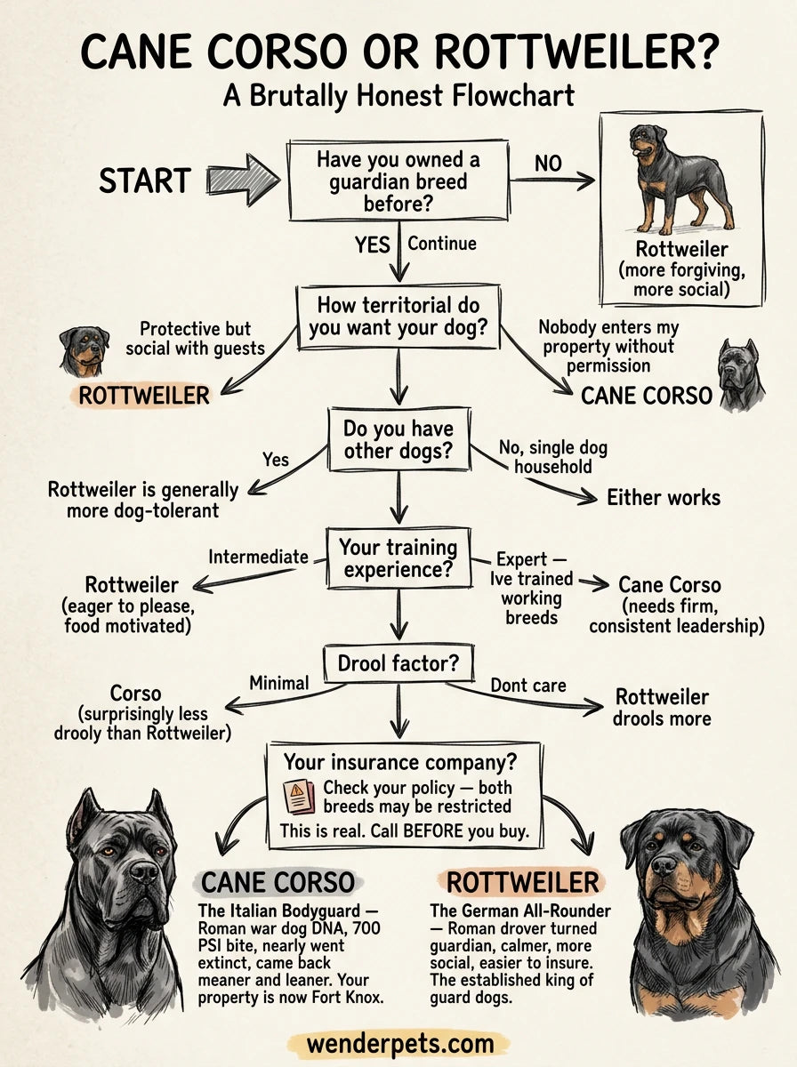 Cane Corso vs Rottweiler - 🧭 Which Breed Is Right For You?