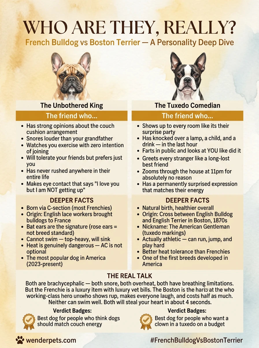 French Bulldog vs Boston Terrier - 💬 Personality Deep Dive