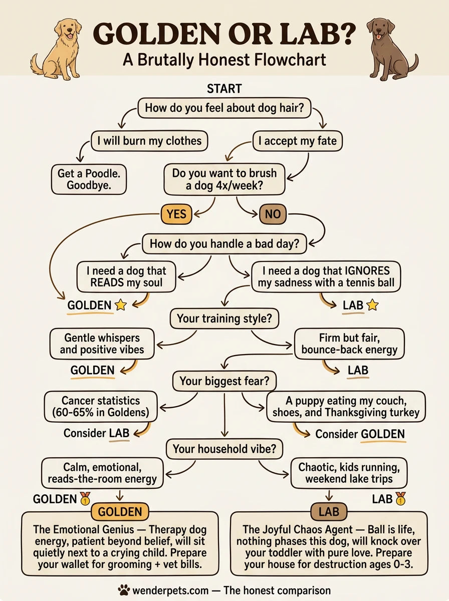 Golden Retriever vs Labrador Retriever - 🧭 Which Breed Is Right For You?