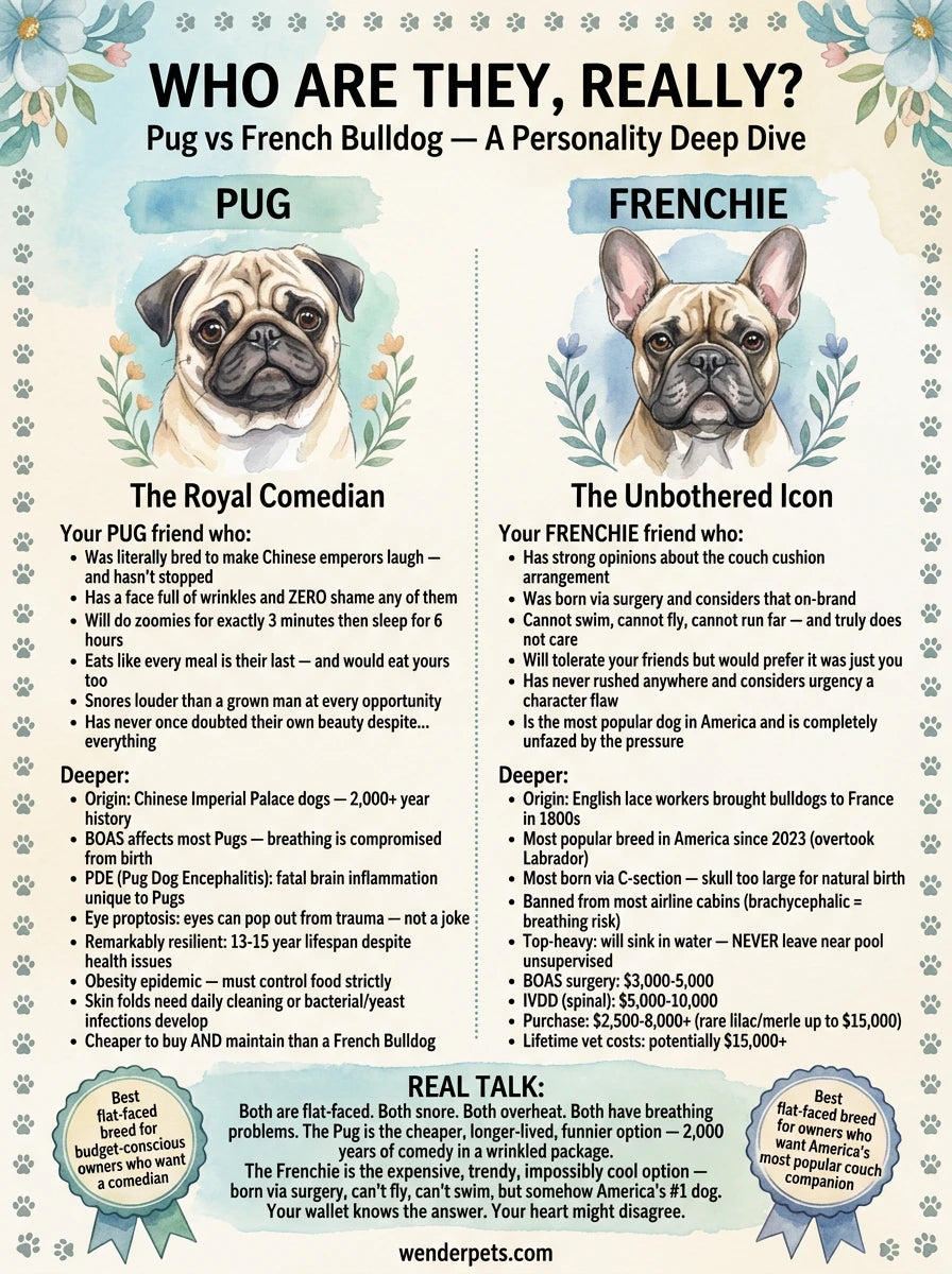 Pug vs French Bulldog - 💬 Personality Deep Dive