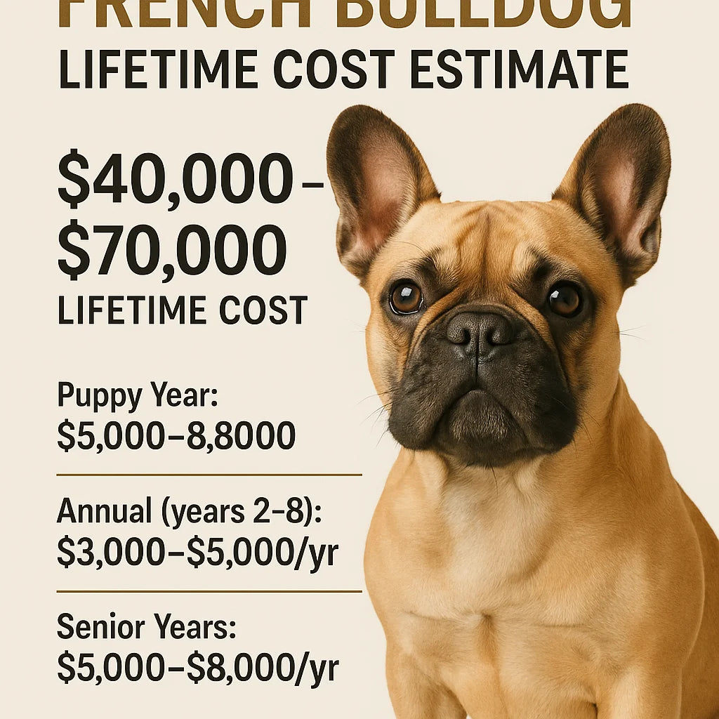 French Bulldog lifetime cost estimate