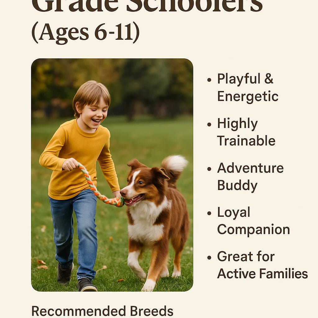 Best dogs for toddlers infographic
